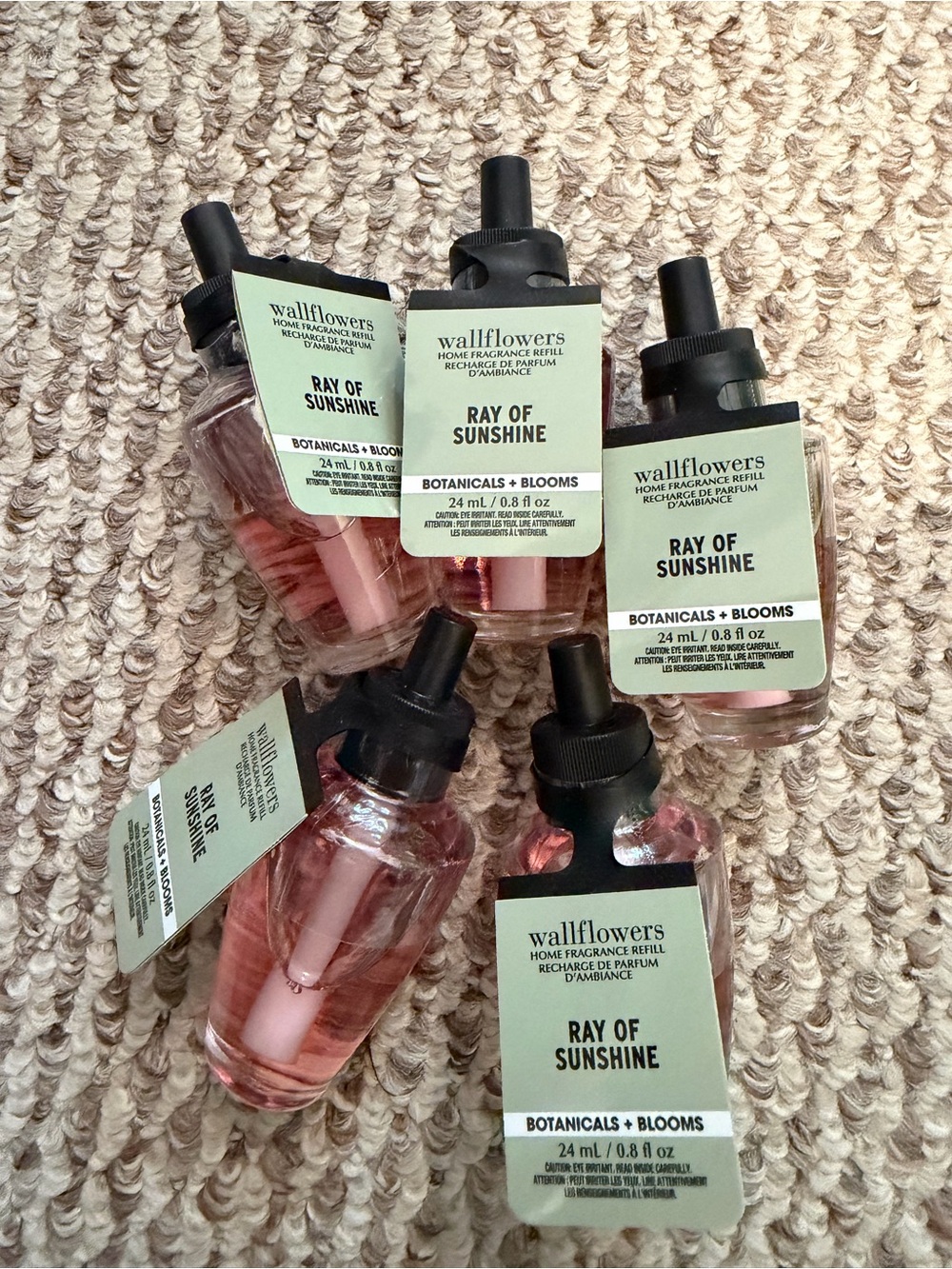NEW NWT 5 Bath & Body Works Refills-Ray of Sunshine